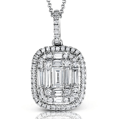 Simon G. Pendant 18k Gold (White) 0.57 ct Diamond