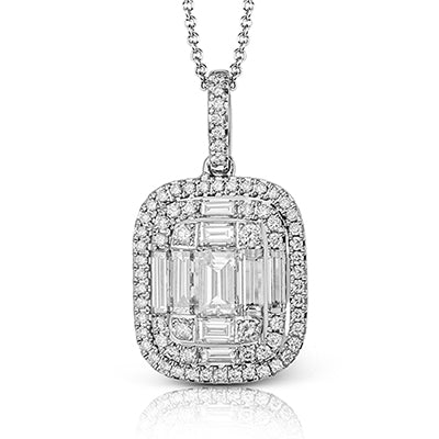 Simon G. Pendant 18k Gold (White) 0.81 ct Diamond