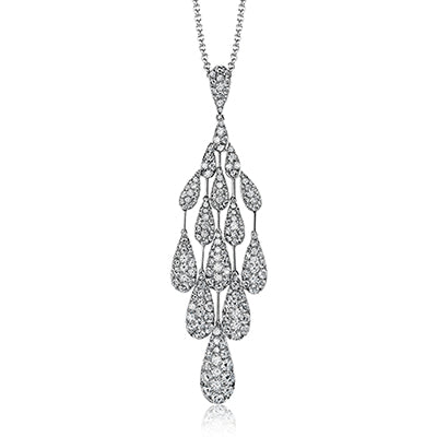 Simon G. Pendant 18k Gold (White) 1.66 ct Diamond