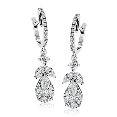 Simon G. Earring 18k Gold (White) 1.35 ct Diamond