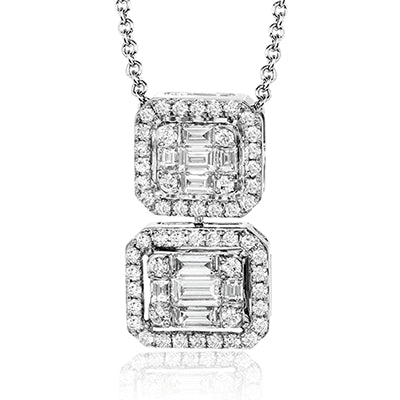 Simon G. Pendant 18k Gold (White) 0.73 ct Diamond
