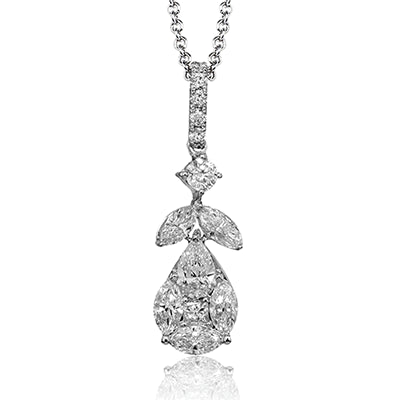 Simon G. Pendant 18k Gold (White) 0.51 ct Diamond