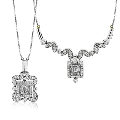 Simon G. Pendant 18k Gold (White) 0.64 ct Diamond