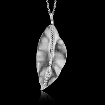 Simon G. Pendant 18k Gold (White) 0.16 ct Diamond