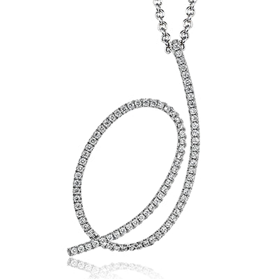 Simon G. Pendant 18k Gold (White) 0.29 ct Diamond