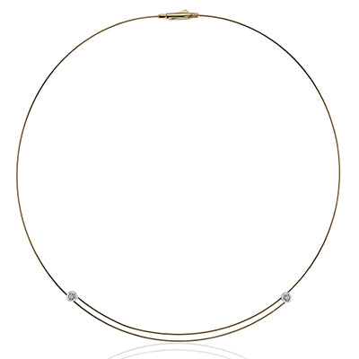 Simon G. Necklace 18k Gold (Rose, White) 0.08 ct Diamond