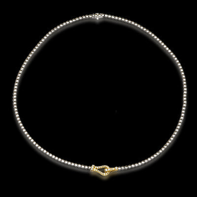 Simon G. Necklace 18k Gold (White, Yellow) 0.43 ct Diamond