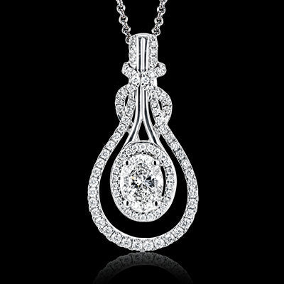 Simon G. Pendant 18k Gold (White) 0.84 ct Diamond