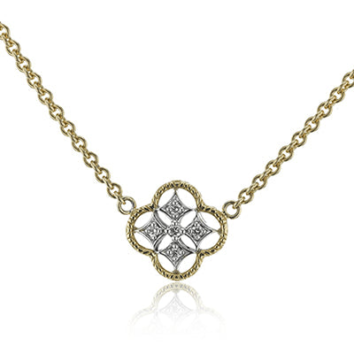 Simon G. Pendant 18k Gold (White, Yellow) 0.04 ct Diamond