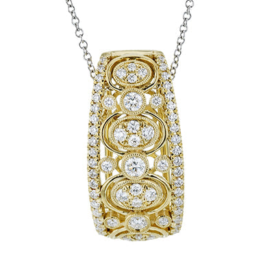 Simon G Fashion Pendant Necklace In 18K Gold With Diamonds (Yellow)