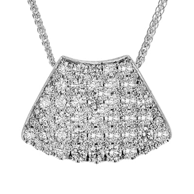 Simon G Fashion Pendant Necklace In 18K Gold With Diamonds (White)