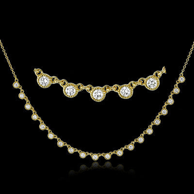 Simon G. Necklace 18k Gold (Yellow) 0.61 ct Diamond