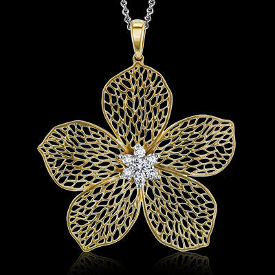 Simon G. Pendant 18k Gold (White, Yellow) 0.31 ct Diamond