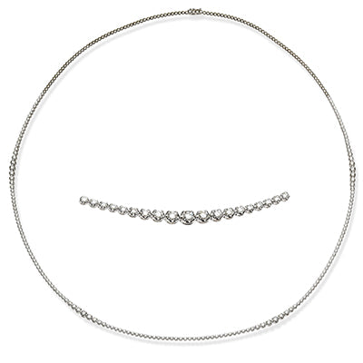 Simon G Fashion Necklace In 18K Gold With Diamonds (White)