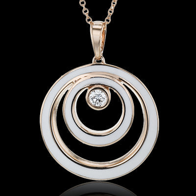 Simon G. Pendant 18k Gold (Rose) 0.11 ct Diamond