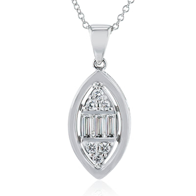 Simon G. Pendant 18k Gold (White) 0.39 ct Diamond