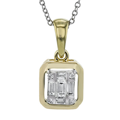 Simon G Fashion Pendant Necklace In 18K Gold With Diamonds (White,Yellow)