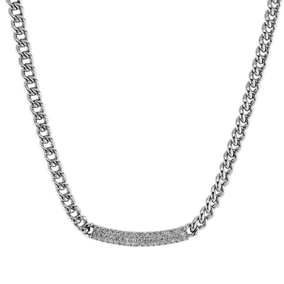 Simon G Fashion Necklace In 18K Gold With Diamonds (White)