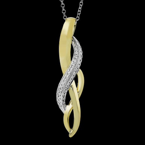 Simon G. Pendant 18k Gold (White, Yellow) 0.09 ct Diamond