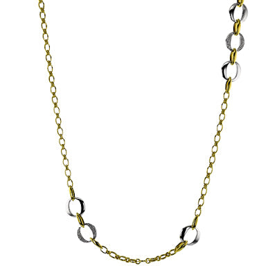 Simon G Fashion Necklace In 18K Gold With Diamonds (Yellow)