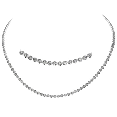 Simon G Fashion Diamond Necklace In 18K Gold (White)