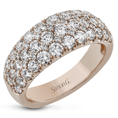 Simon G. Anniversary 18k Rose Gold Wedding Band