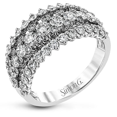 Simon G Bridal Anniversary Ring In 18K Gold With Diamonds (White)