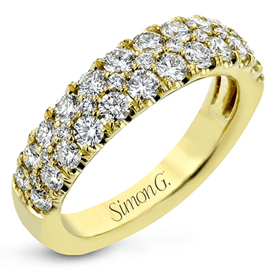 Simon G. Anniversary 18k Yellow Gold Wedding Band