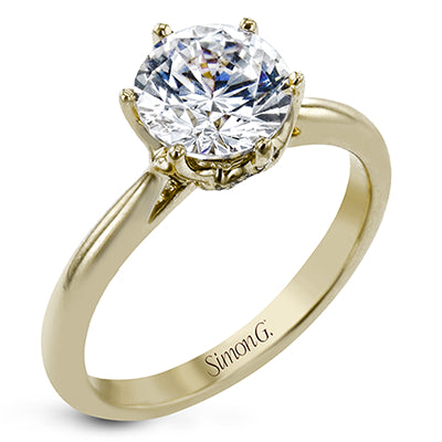 Simon G Bridal Round-Cut Engagement Ring In 18K Gold With Diamonds (Yellow)