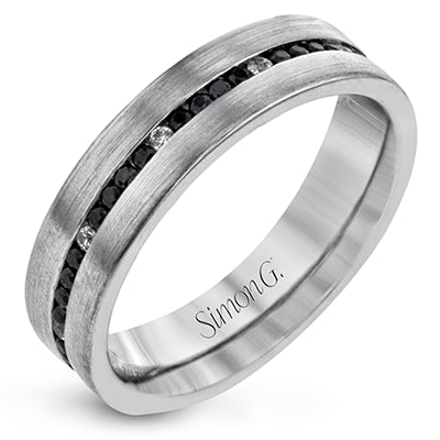 Simon G Men Ring Platinum (Black, White) 0.66 ct Diamond