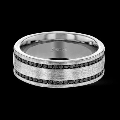 Simon G Men Ring 14k Gold (White) 1.2 ct Diamond