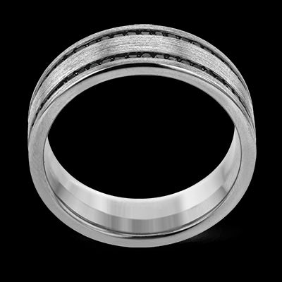 Simon G Men Ring 14k Gold (White) 1.2 ct Diamond