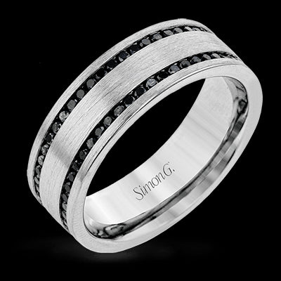 Simon G Men Ring 14k Gold (White) 1.2 ct Diamond