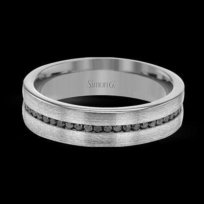 Simon G Men Ring Platinum (Black, White) 0.58 ct Diamond