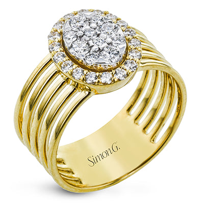 Simon G Fashion Right Hand Ring In 18K Gold With Diamonds (Yellow)