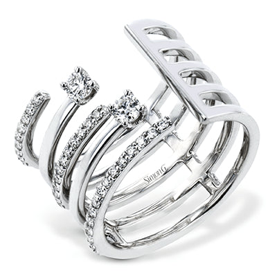Simon G Fashion Right Hand Ring In 18K Gold With Diamonds (White)