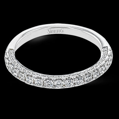Simon G. 0.55 ctw 18k White Gold Wedding Band