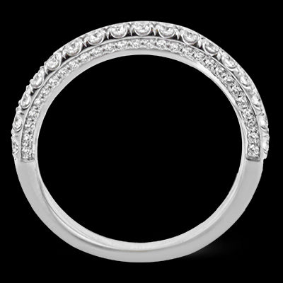 Simon G. 0.55 ctw 18k White Gold Wedding Band