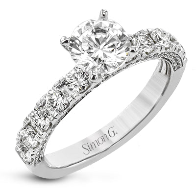 Simon G Bridal Engagement Ring In 18K Gold With Diamonds (White)