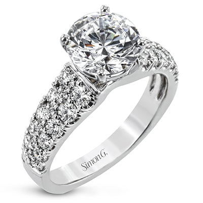 Simon G Bridal Round-Cut Engagement Ring In 18K Gold With Diamonds (White)