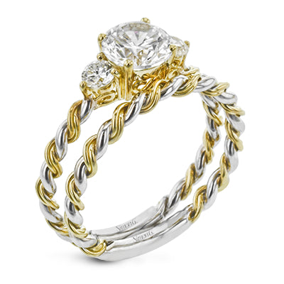 Simon G Bridal Round-Cut Engagement Ring & Matching Wedding Band In 18K Gold With Diamonds (White)
