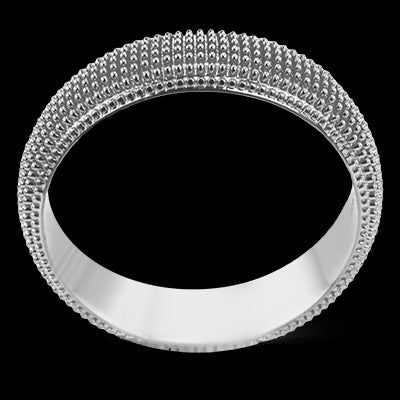Simon G. 14k White Gold Wedding Band