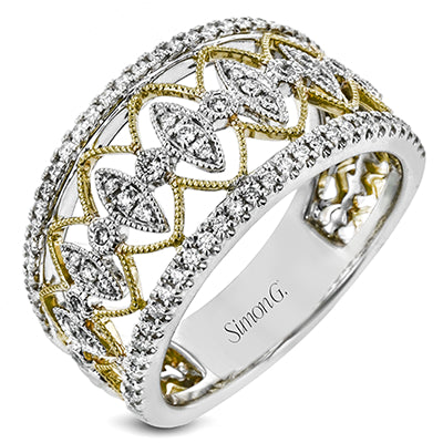 Simon G Fashion Right Hand Ring In 18K Gold With Diamonds (White)