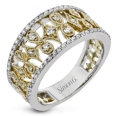 Simon G Fashion Right Hand Ring In 18K Gold With Diamonds (White)