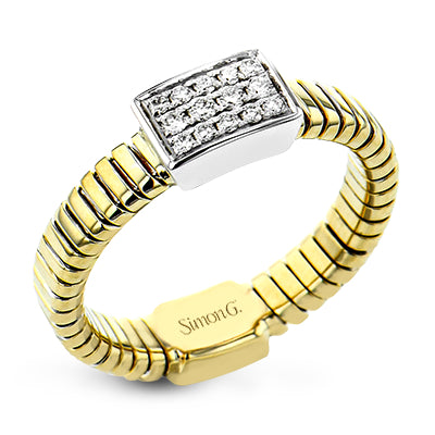 Simon G Fashion Right Hand Ring In 18K Gold With Diamonds (White,Yellow)