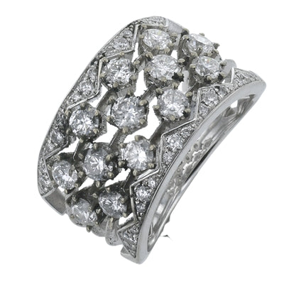 Simon G Fashion Right Hand Ring In 18K Gold With Diamonds (White)