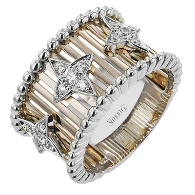 Simon G Fashion Right Hand Ring In 18K Gold With Diamonds (Rose,White)