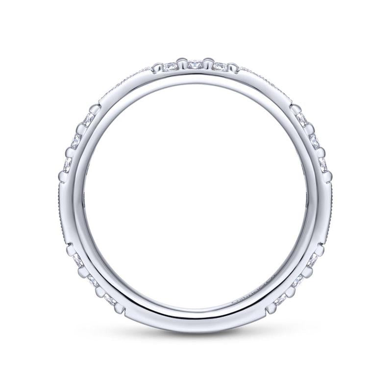 Gabriel & Co. 14k White Gold Stackable Diamond and Gemstone Ring