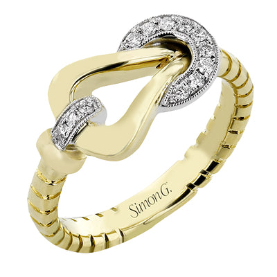 Simon G Fashion Right Hand Ring In 18K Gold With Diamonds (White,Yellow)