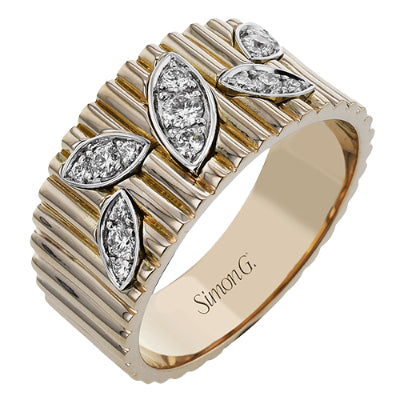 Simon G Fashion Right Hand Ring In 18K Gold With Diamonds (Rose,White)